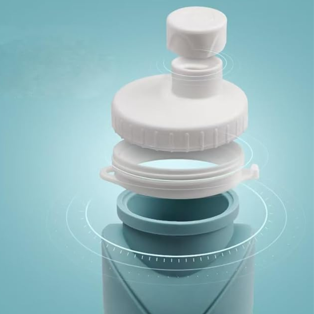 botella de agua plegable de silicona